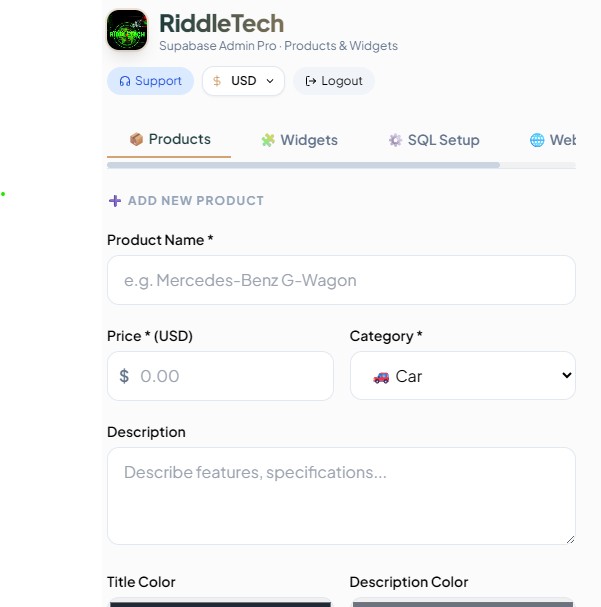 Supabase screenshot 1